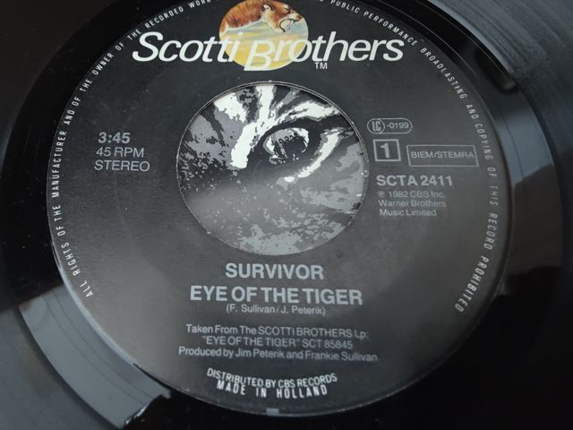 Vinilo Survivor Eye of the Tiger Rocky III