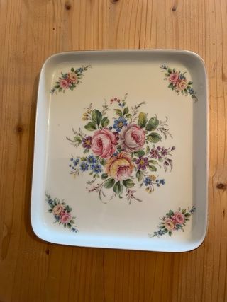 Set 3 Vassoi Vintage Decorati Floreale