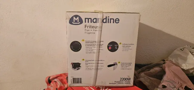 Freidora Mandine con recetas