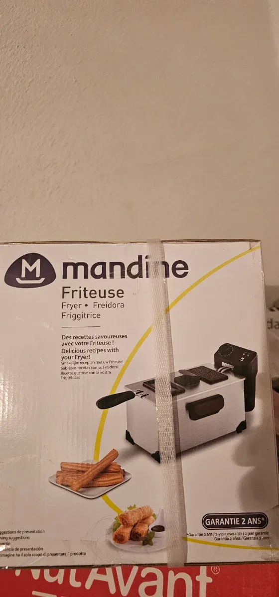 Freidora Mandine con recetas