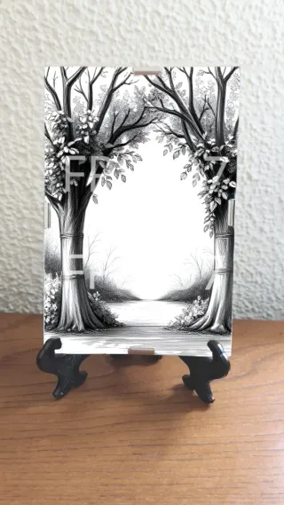 Quadro Floresta Papel Fotográfico 10x15cm