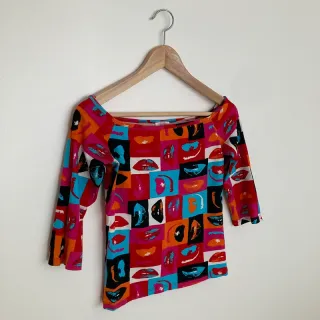 Camiseta nueva marca Pimkie estampada manga 3/4