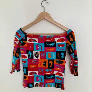 Camiseta nueva marca Pimkie estampada manga 3/4