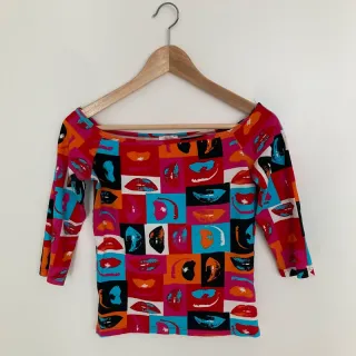 Camiseta nueva marca Pimkie estampada manga 3/4