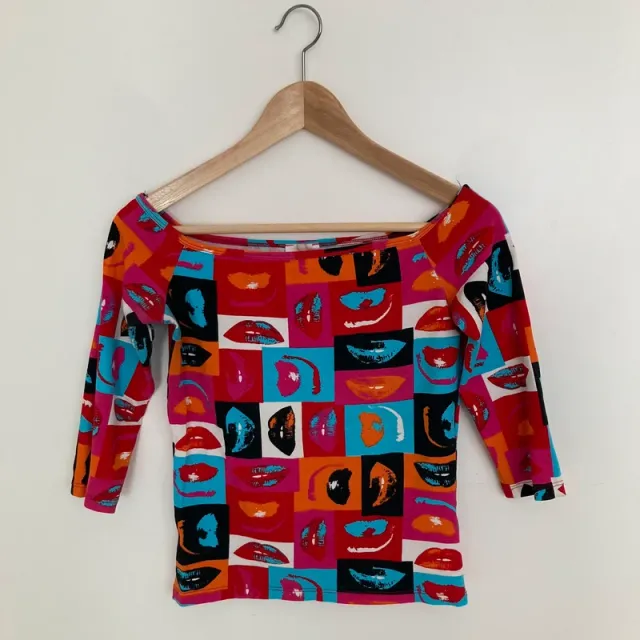 Camiseta nueva marca Pimkie estampada manga 3/4