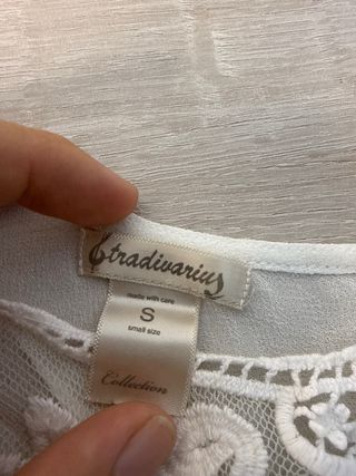 Blusa Stradivarius Transparente Talla Única