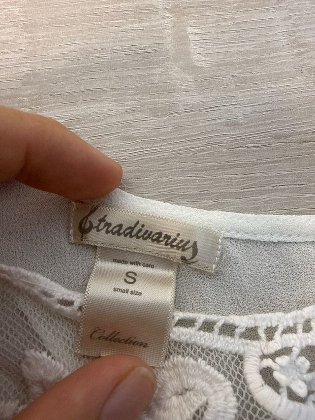 Blusa Stradivarius Transparente Talla Única