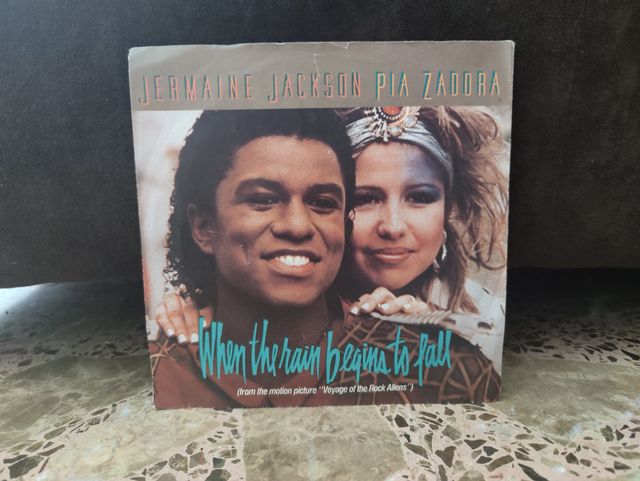 Vinilo Jermaine Jackson Pia Zadora When the rain b