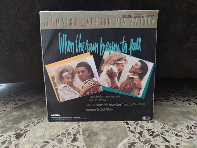 Vinilo Jermaine Jackson Pia Zadora When the rain b