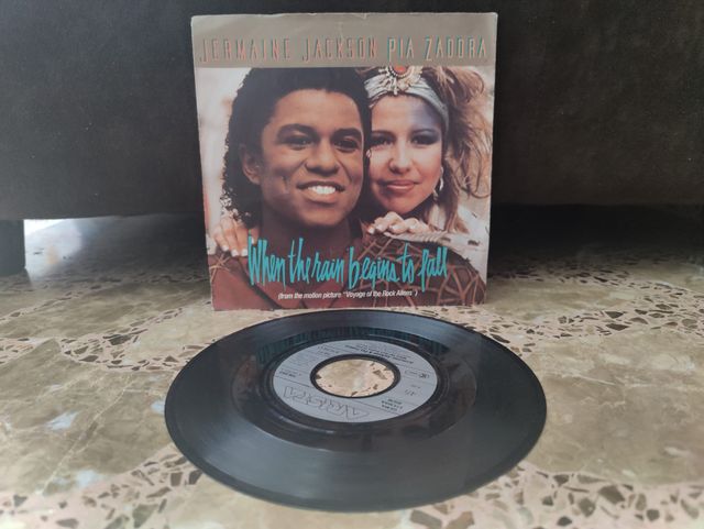 Vinilo Jermaine Jackson Pia Zadora When the rain b