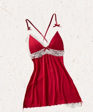 Lencería Sexy Roja Encaje