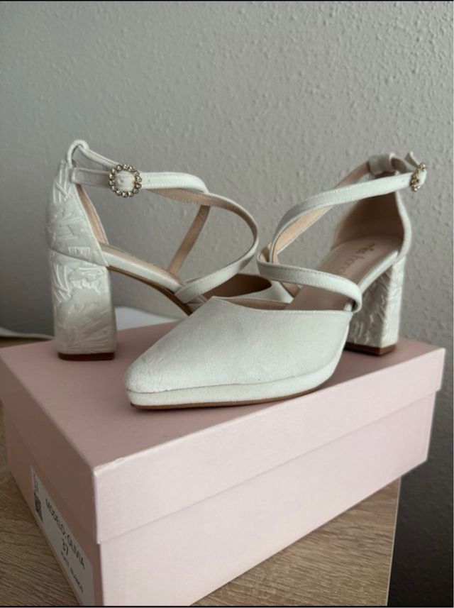 Zapatos de Novia Miss Honolulu Blanco Plataforma