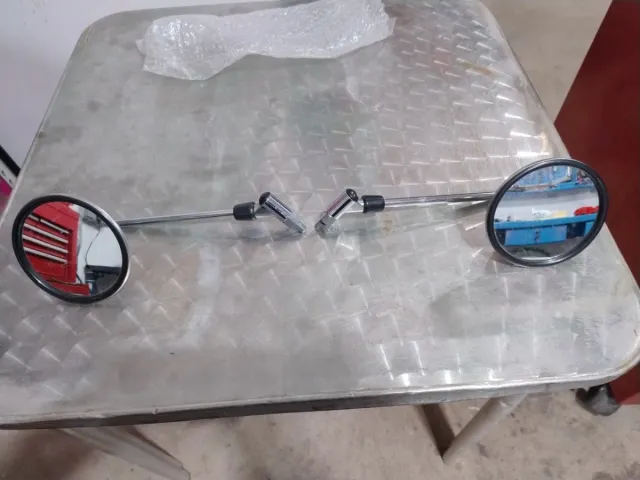 Espejos moto retro cromados