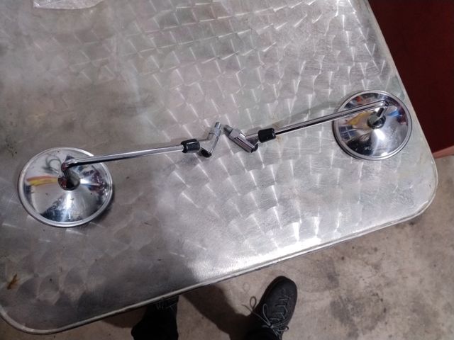 Espejos moto retro cromados