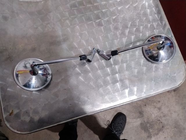 Espejos moto retro cromados