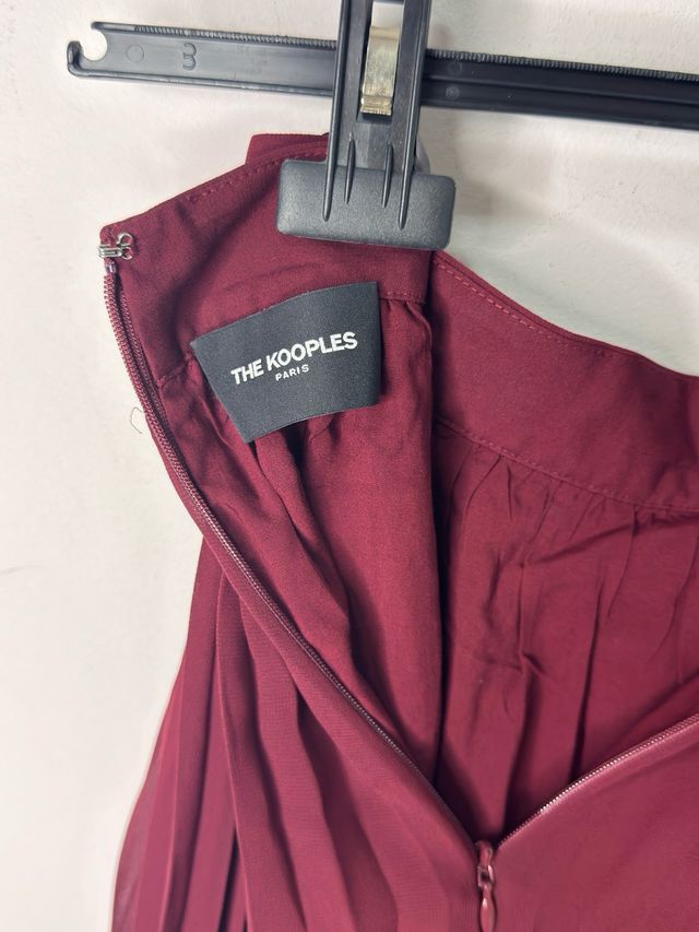 Falda The Kooples plisada roja