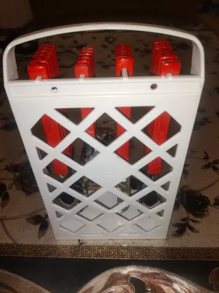 Set posate vintage ECO con manici rossi