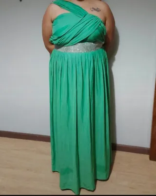 Vestido de cerimónia verde