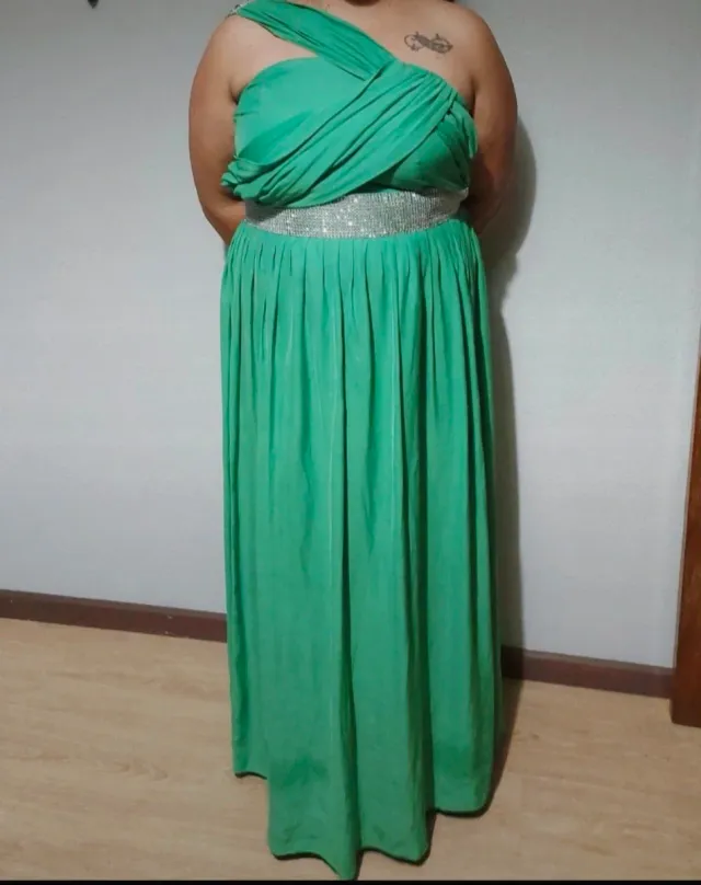 Vestido de cerimónia verde