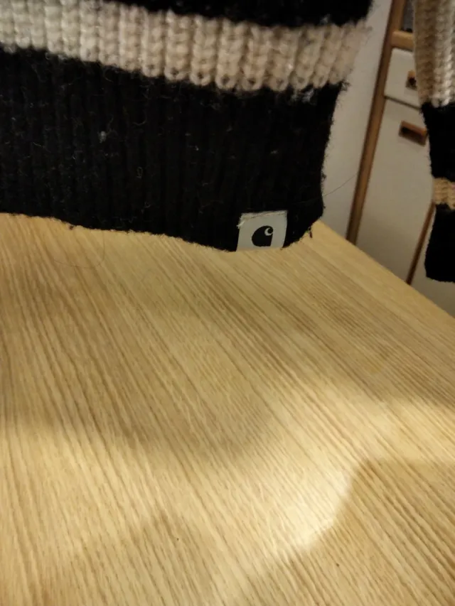 Jersey unisex rayas azul marino y crema