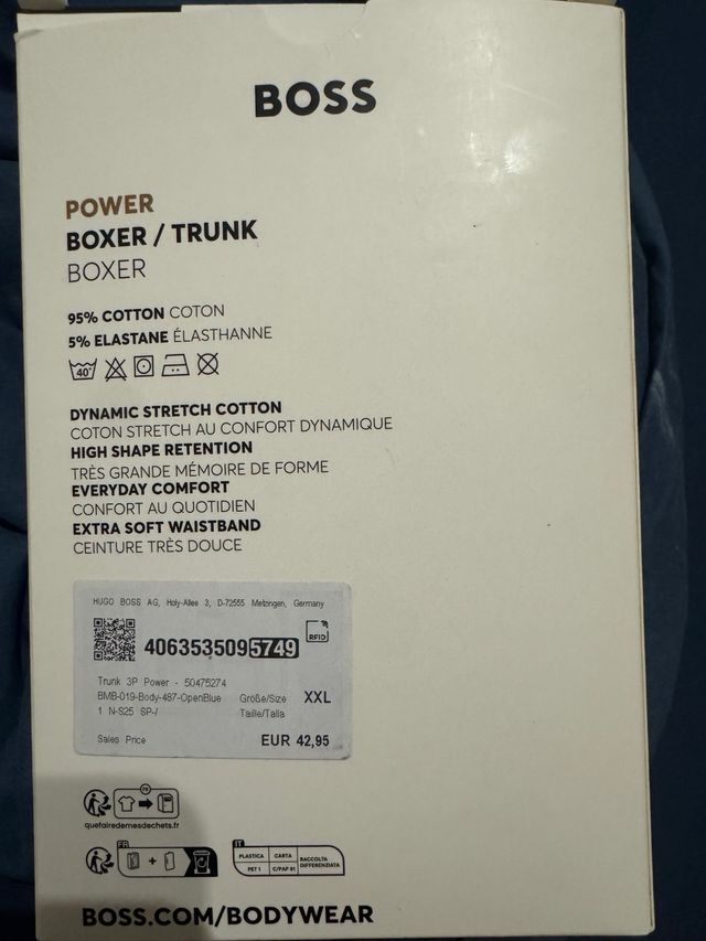 Pack 3 Calzoncillos BOSS Algodón Stretch