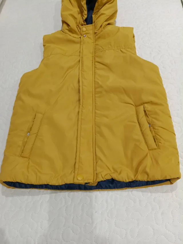 Chaleco niño 9-10 años mostaza