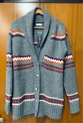 Cardigan Cache Cache donna grigio multicolore XL