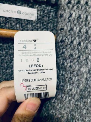 Cardigan Cache Cache donna grigio multicolore XL