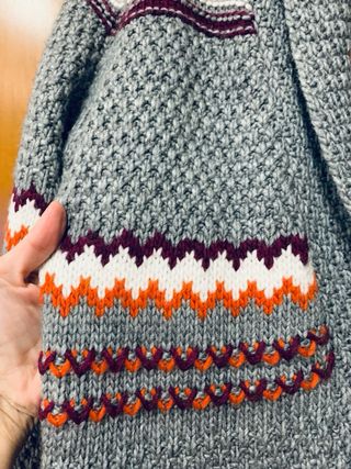 Cardigan Cache Cache donna grigio multicolore XL