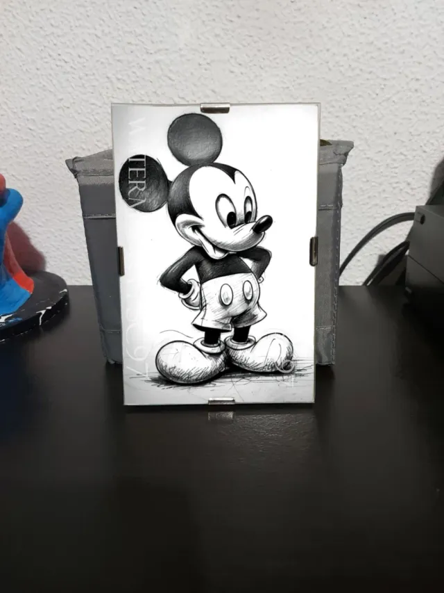 Quadro Mickey Desenho Papel Fotográfico