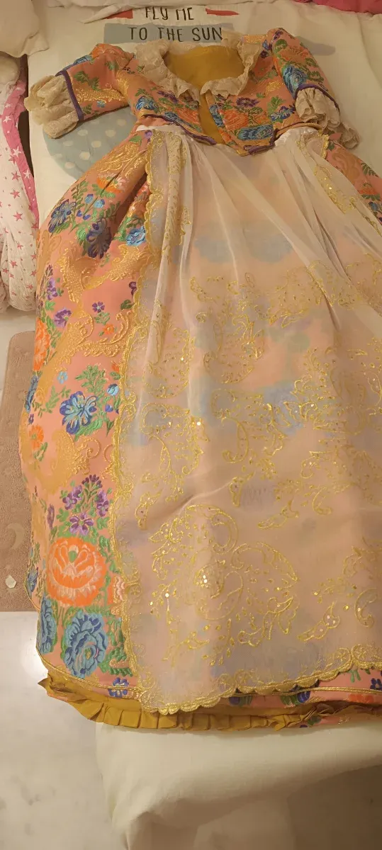 Traje Fallera Adulta/Adolescente Multicolor