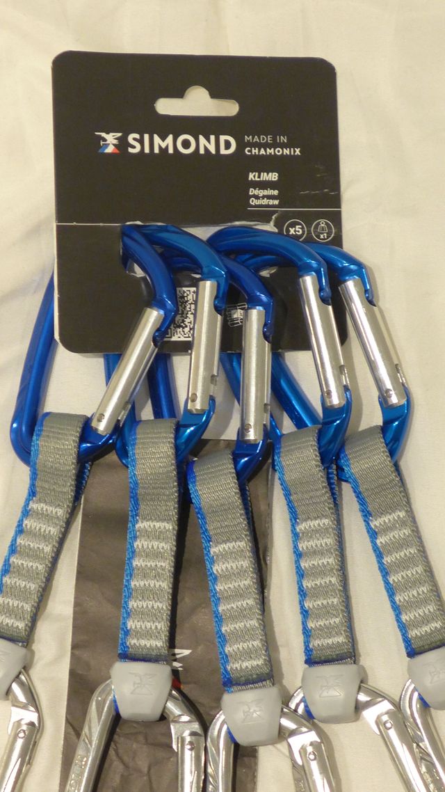 Pack 5 Cintas Simond KLIMB 11cm Escalada NUEVAS