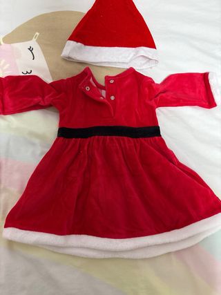 Disfraz Mamá Noel Bebé 3-6 Meses