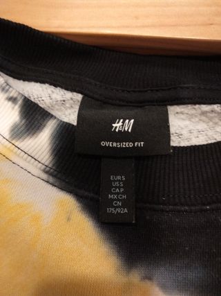 Sudadera Tie-Dye Multicolor overzise.54 de hombros