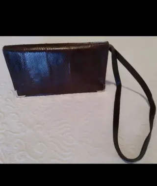 Bolso Clutch Piel Serpiente Auténtica.