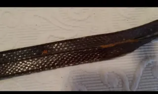 Bolso Clutch Piel Serpiente Auténtica.