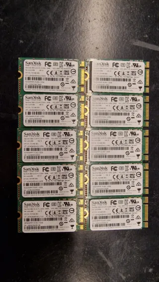 10x SSD M.2 SanDisk 16GB