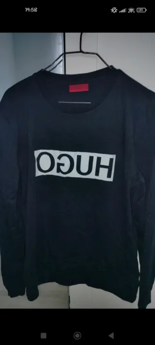 Sudadera Hugo Boss Negra Talla S