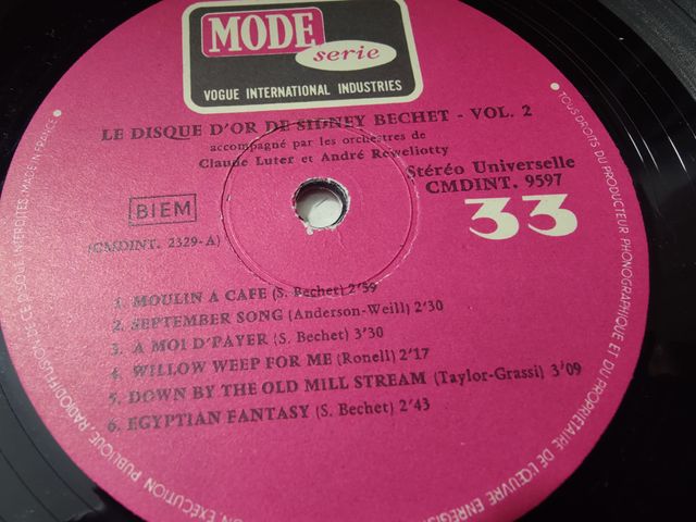 Vinilo Sidney Bechet - Le Disque D'Or Vol. 2