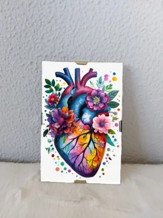 Quadro Coração Natureza 10x15cm