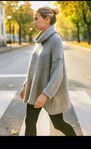 Camisola de Malha Cinza NOVA - 8€