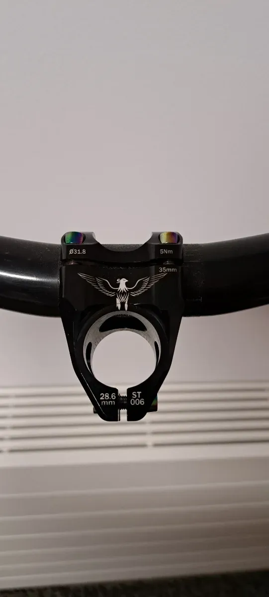 Manillar ENVE DH o mtb Negro cortado a 76mm + pote