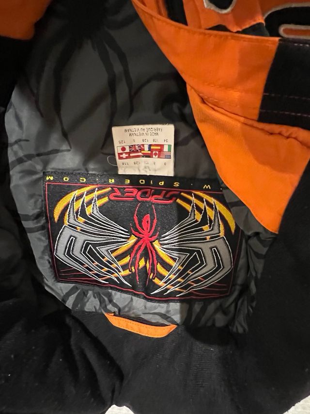 Conjunto Ropa Esquí Niño Spyder Naranja