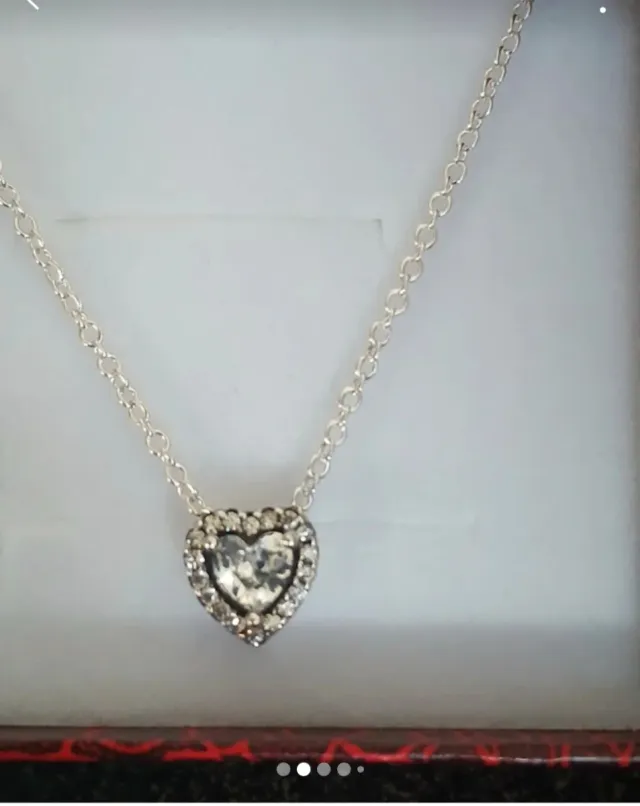 Colar Prata Coração com Certificado