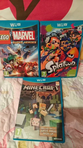 3 Giochi Wii U: Lego Marvel, Splatoon, Minecraft