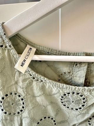 Blusa verde New Collection bordada