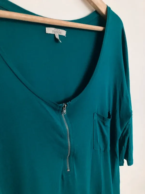 Camiseta ZaraVerde Azulado