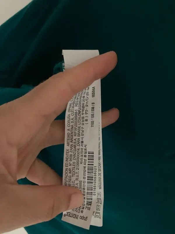 Camiseta ZaraVerde Azulado