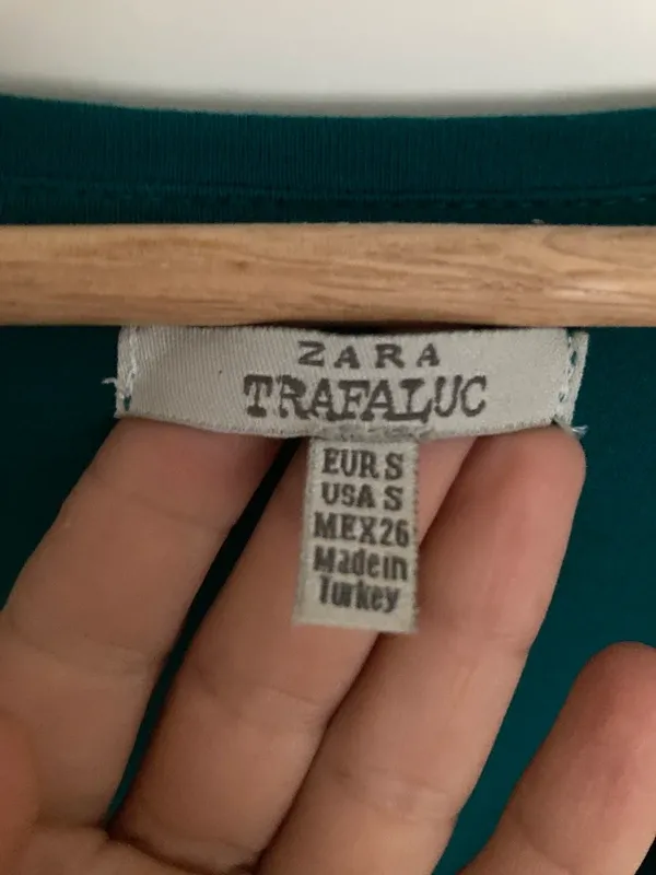 Camiseta ZaraVerde Azulado