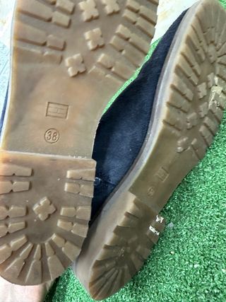 Stivali alti neri in camoscio